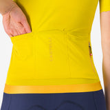 Maillot mujer Castelli Espresso 2 - Amarillo