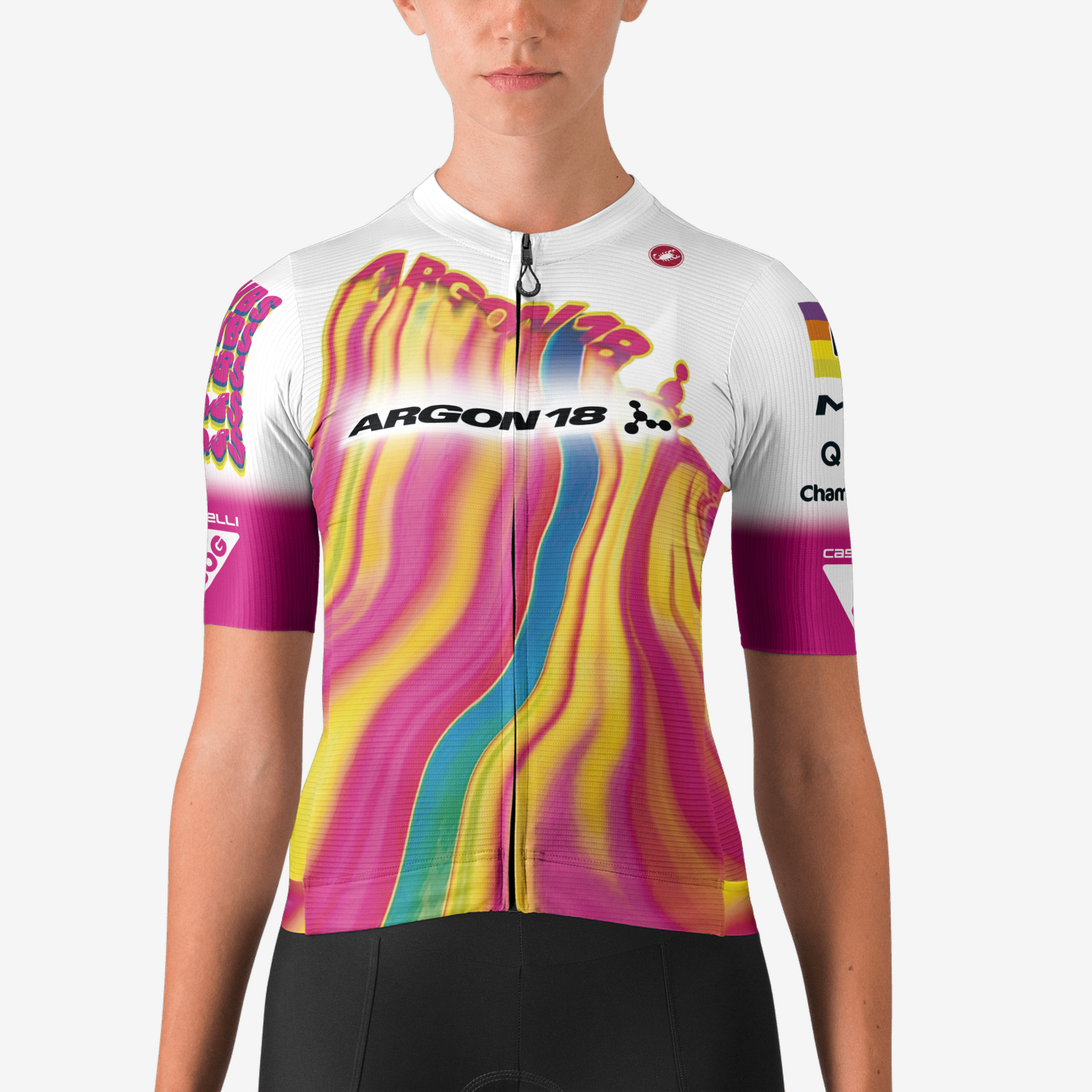 Maillot Cycliste Castelli Équipe Garmin – Taille M – Bleu – Mesh Homme Occasion