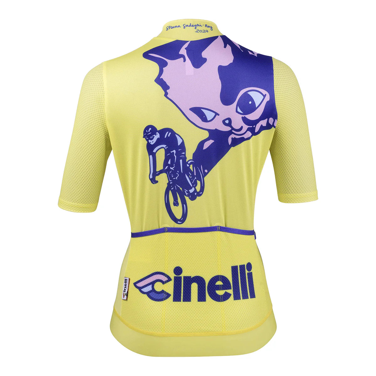Maillot femme Cinelli Tempo Mesh - Jaune