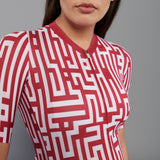 Maglia donna La Passione Maze - Rosso ciliegia La Passione