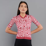 Maglia donna La Passione Maze - Rosso ciliegia La Passione
