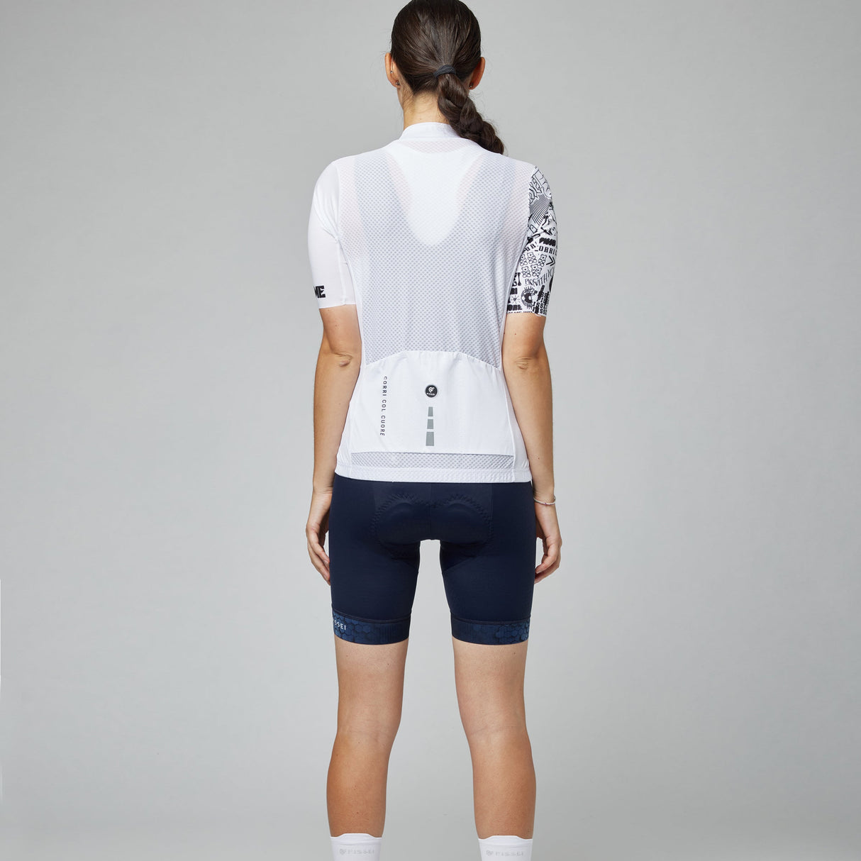 Trikot damen Pissei Prime - Weiß Schwarz