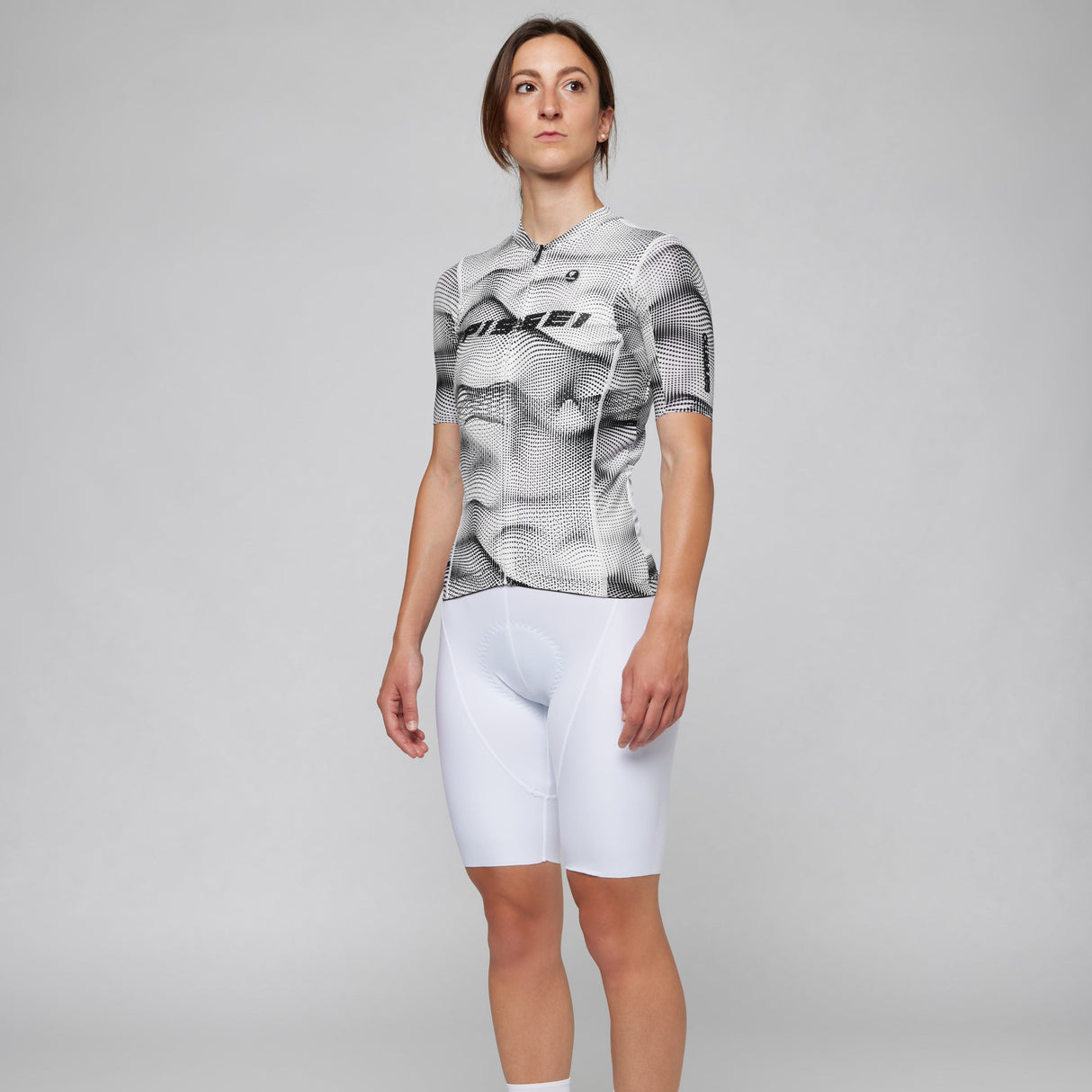Maillot mujer Pissei Sanremo - Blanco negro