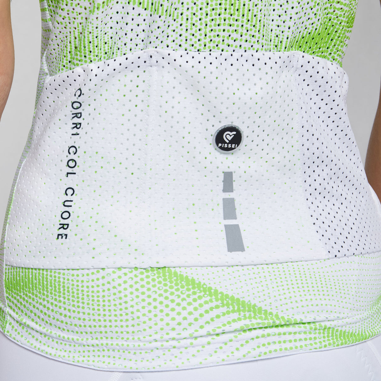 Maglia donna Pissei Sanremo - Bianco verde Pissei