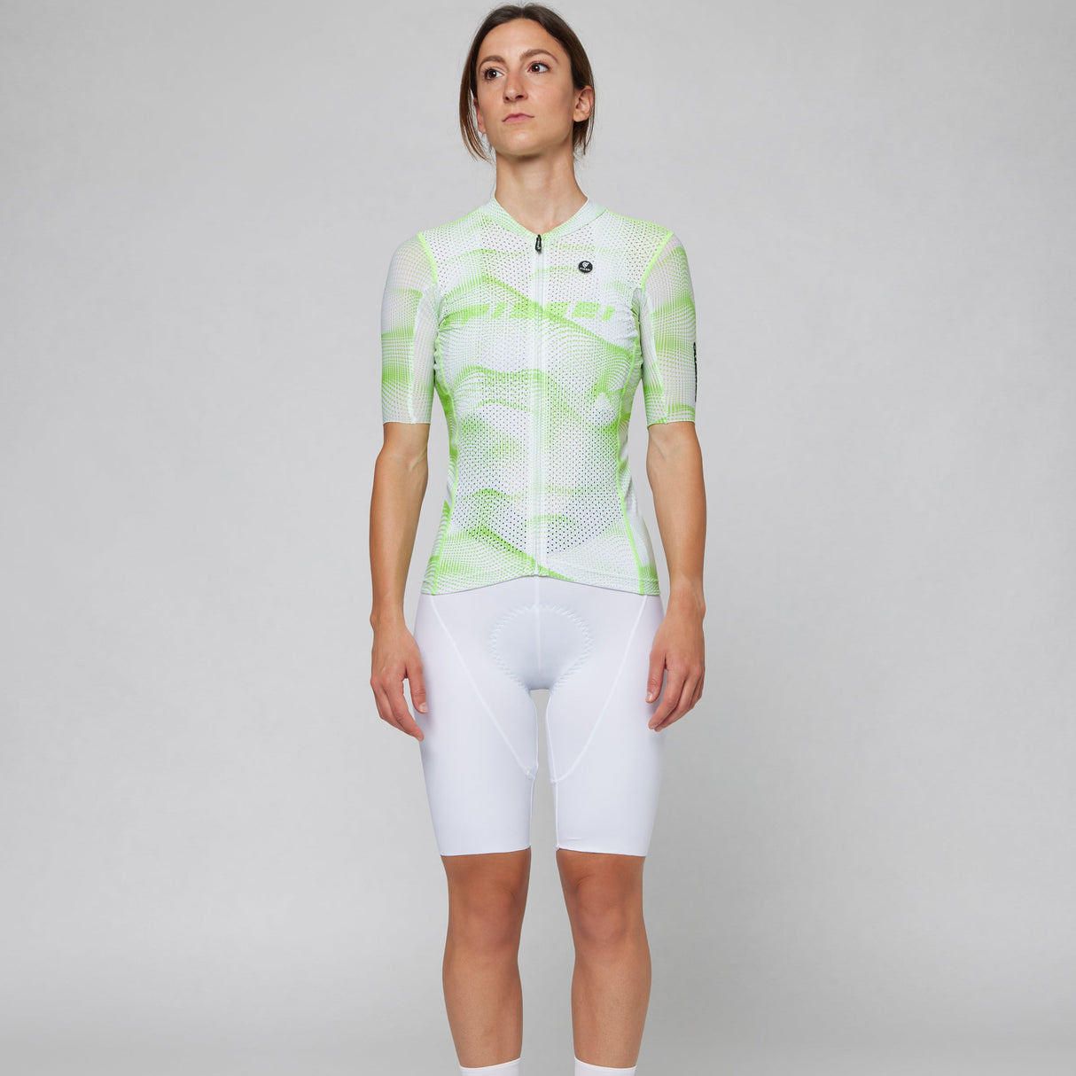 Maglia donna Pissei Sanremo - Bianco verde Pissei