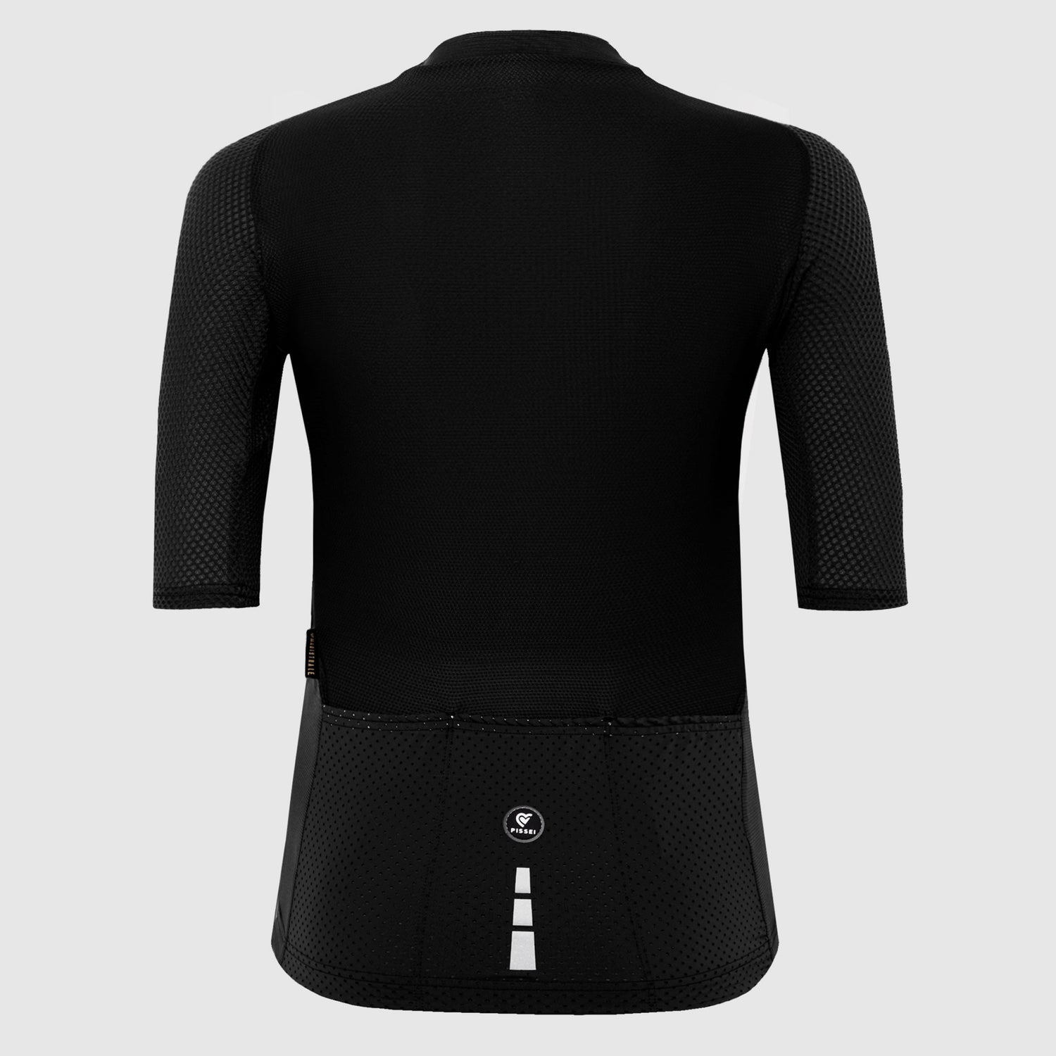 T-shirt PISSEI Première Peau Noir Motif Géométrique, Manches Courtes, Homme