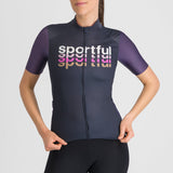 Maglia donna Sportful Supergiara 2 Logo - Blu Sportful