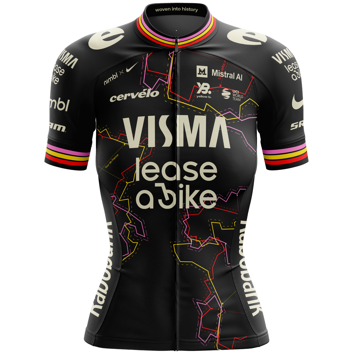Maglia donna Team Visma Lease a bike 2026 - Giro Trilogy Yellow B.