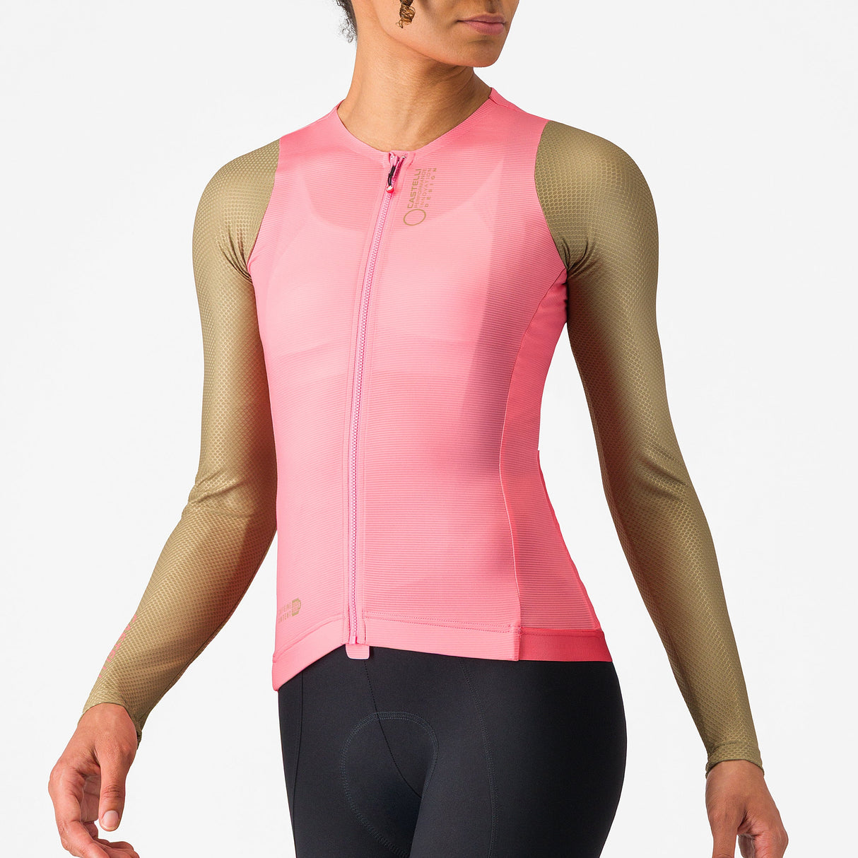 Maglia donna maniche lunghe Castelli Corretto - Rosa Castelli