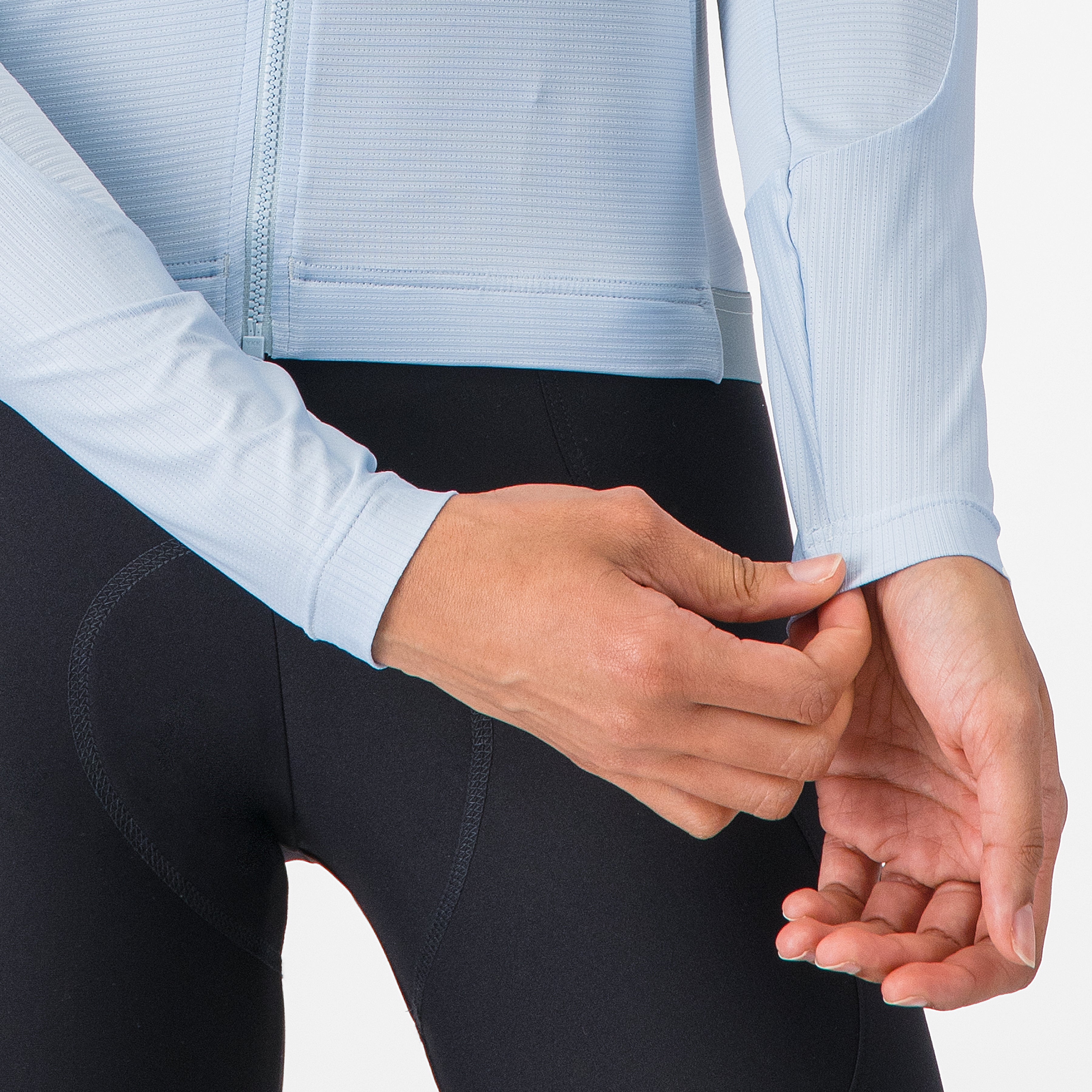 Maglia donna maniche lunghe Castelli Espresso 2 - Azzurro Castelli