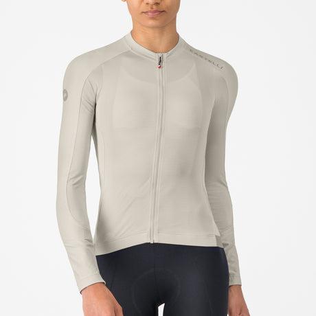 Castelli Espresso 2 women long sleeves jersey - Beige