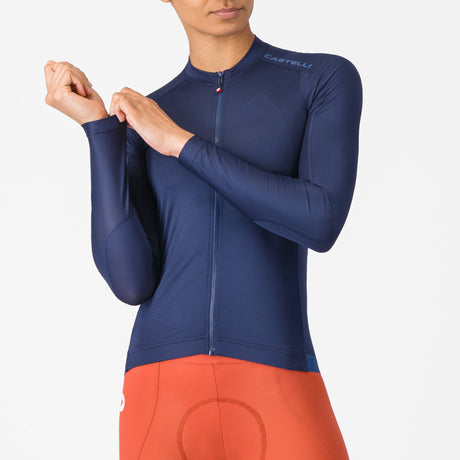 Castelli Espresso 2 women long sleeves jersey - Blue