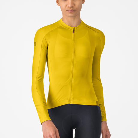 Castelli Espresso 2 women long sleeves jersey - Yellow