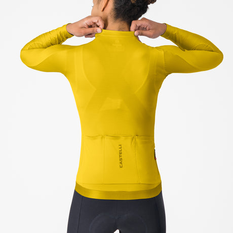 Castelli Espresso 2 women long sleeves jersey - Yellow