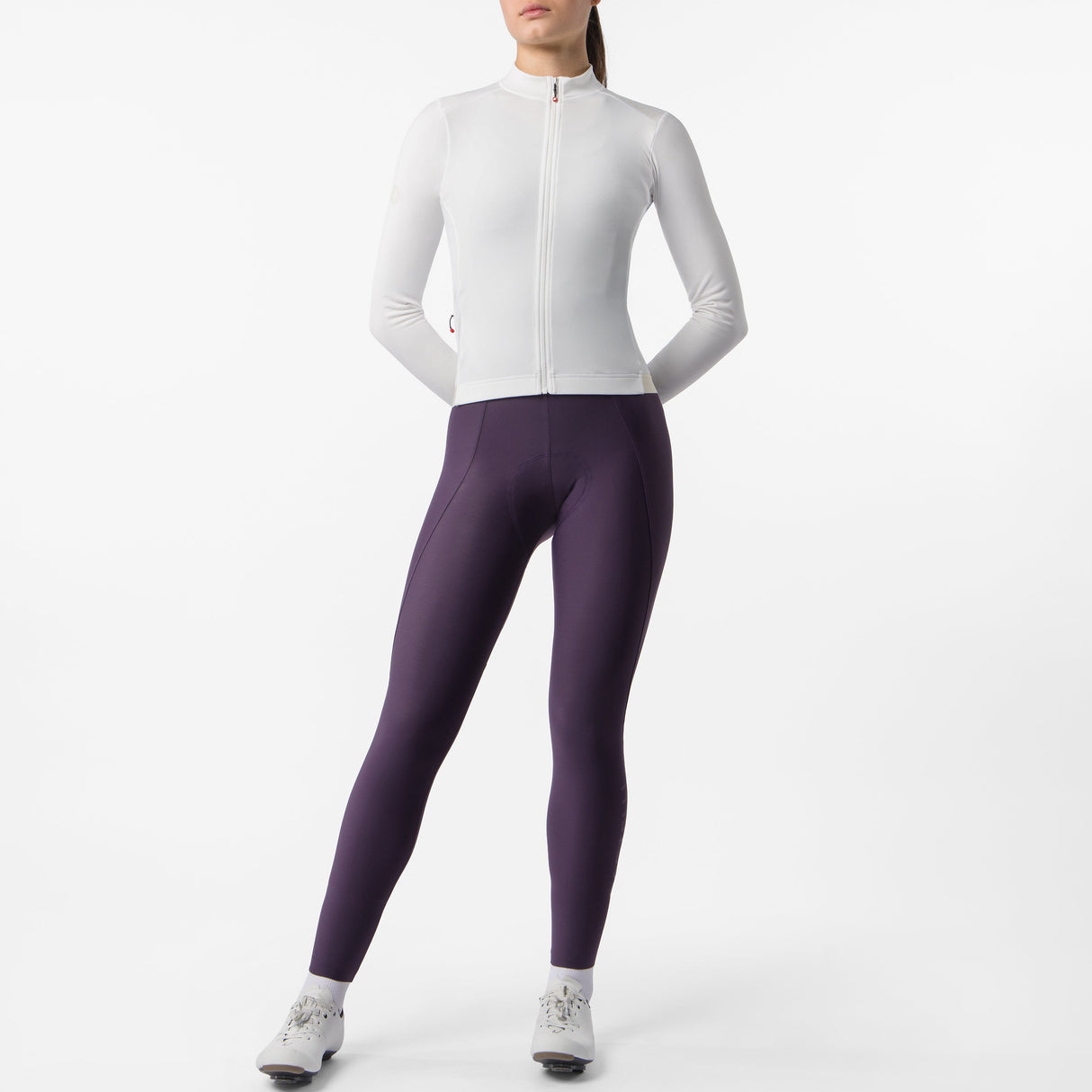 Maglia donna maniche lunghe Castelli Espresso Thermal 2 - Bianco Castelli