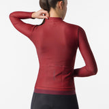 Maillot femme manches longues Castelli Espresso Thermal 2 - Rouge