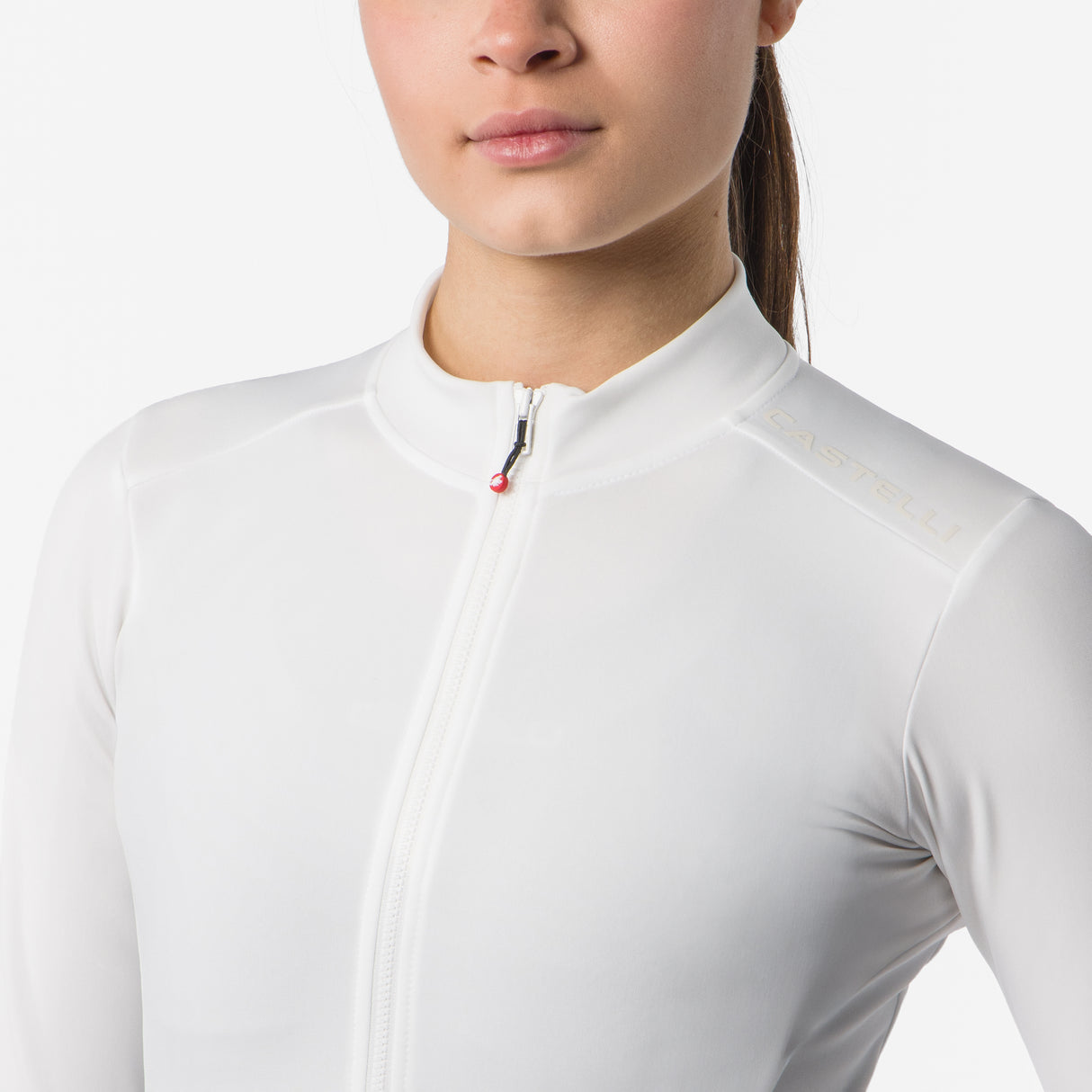 Maglia donna maniche lunghe Castelli Espresso Thermal 2 - Bianco Castelli