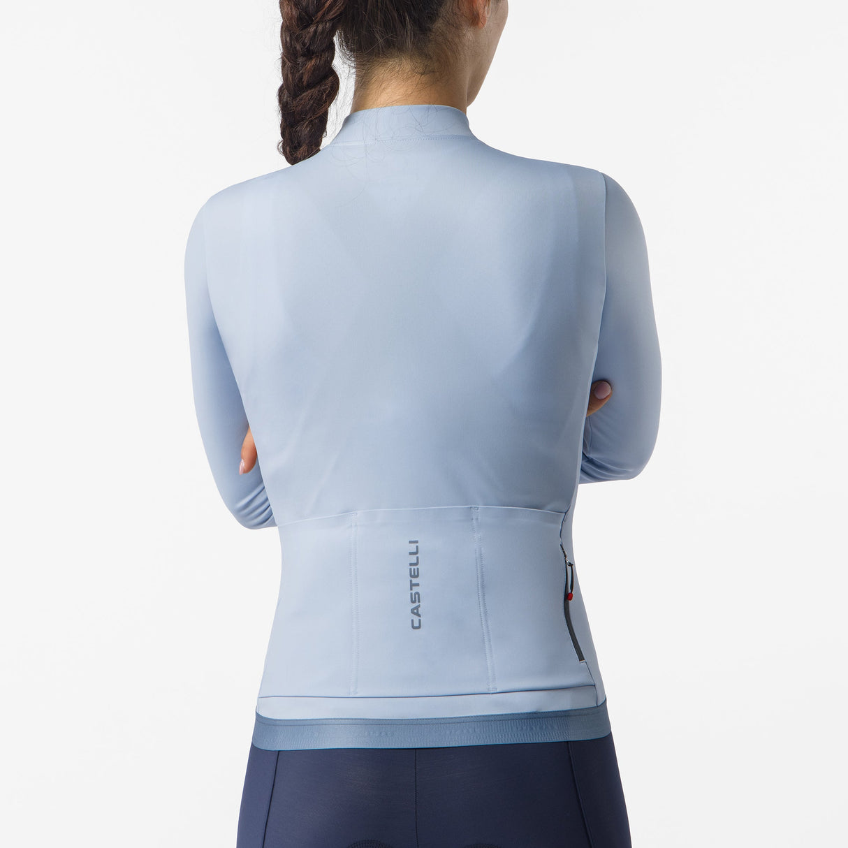 Maglia donna maniche lunghe Castelli Espresso Thermal 2 - Azzurro Castelli