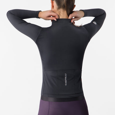 Castelli Espresso Thermal 2 frau langarmtrikot - Schwarz