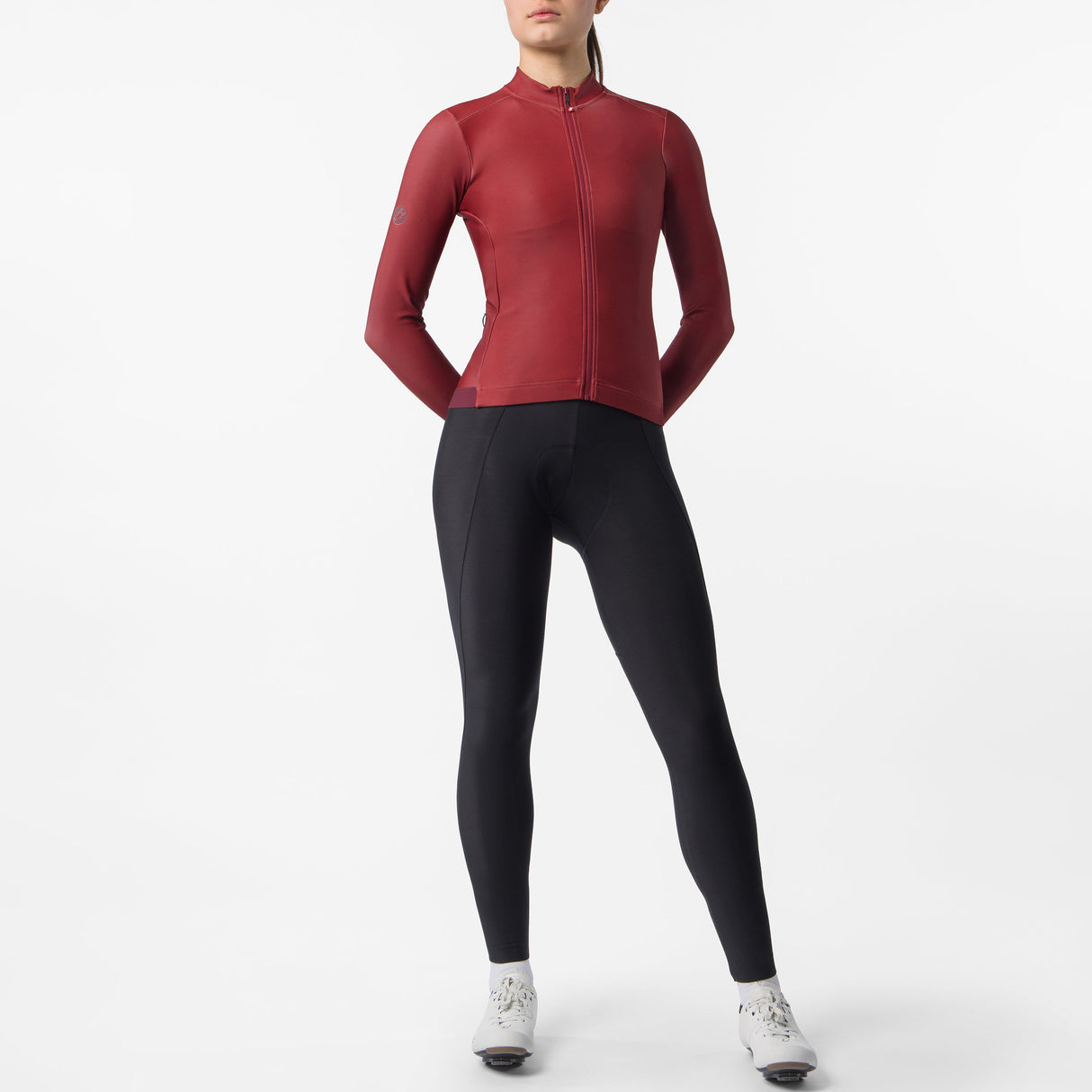 Maillot femme manches longues Castelli Espresso Thermal 2 - Rouge