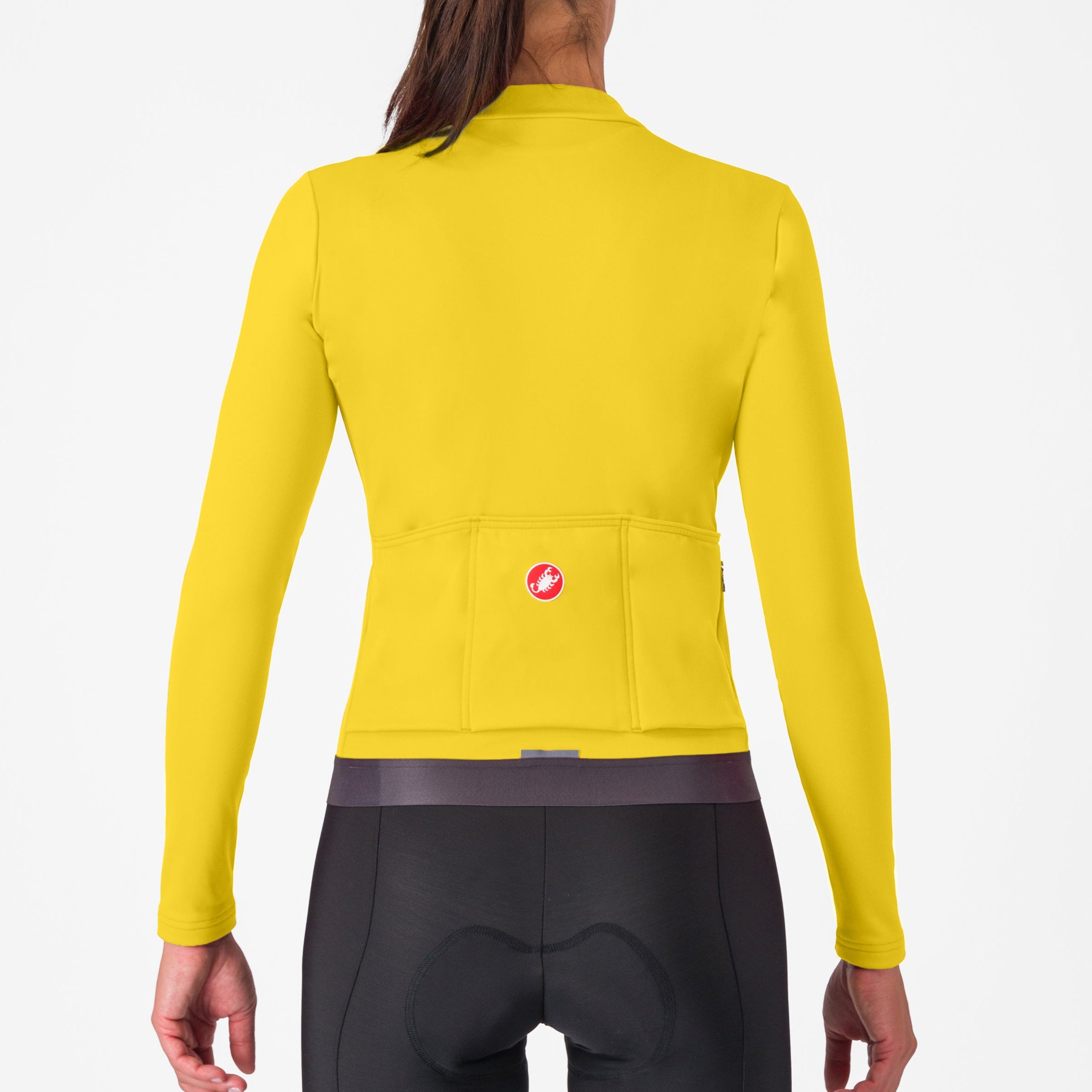 Maglia donna maniche lunghe Castelli Espresso Thermal - Giallo Castelli