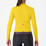 Maglia donna maniche lunghe Castelli Espresso Thermal - Giallo Castelli