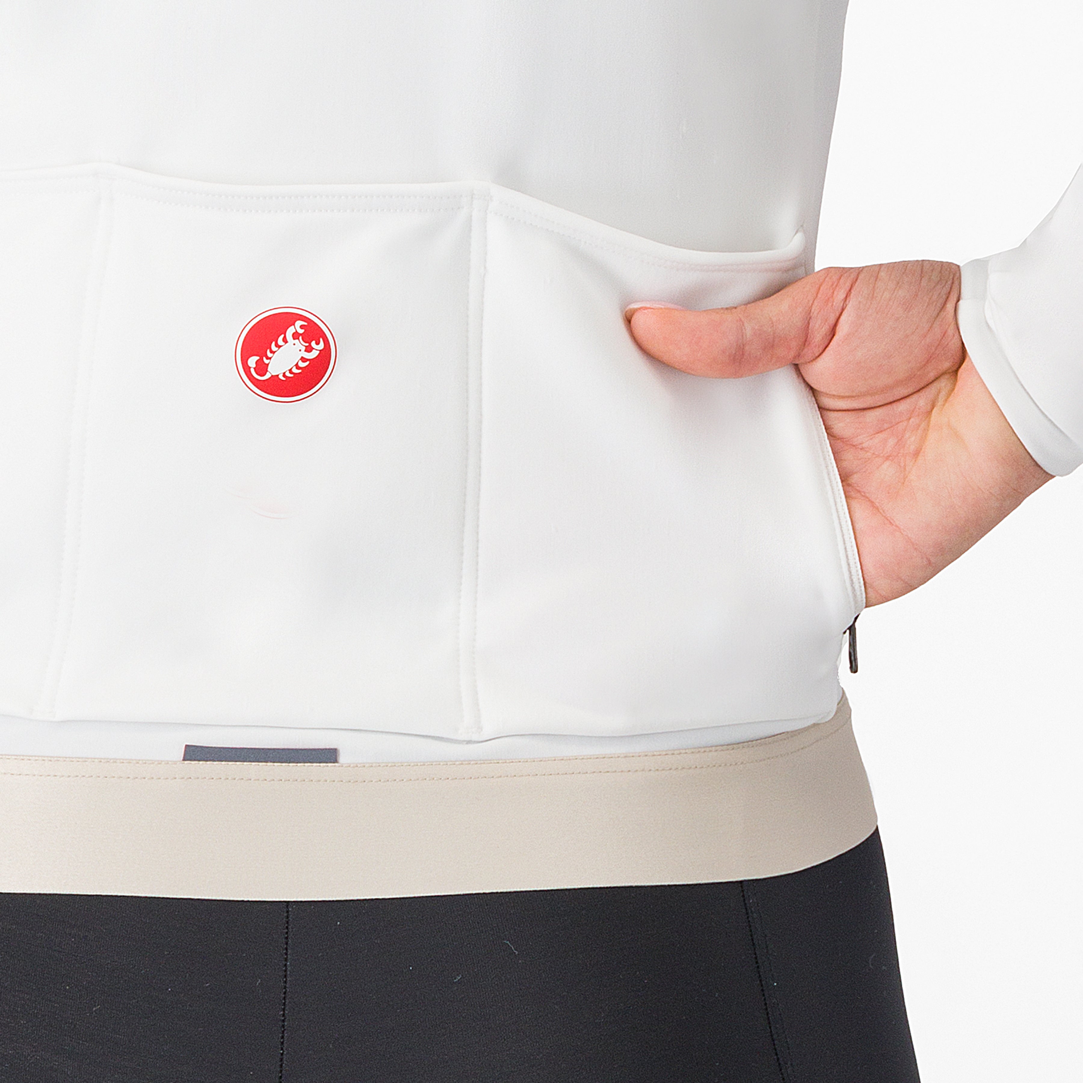 Maglia donna maniche lunghe Castelli Espresso Thermal - Bianco Castelli