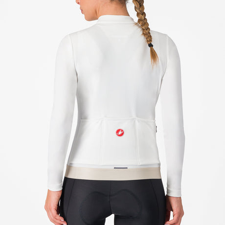 Maglia donna maniche lunghe Castelli Espresso Thermal - Bianco Castelli