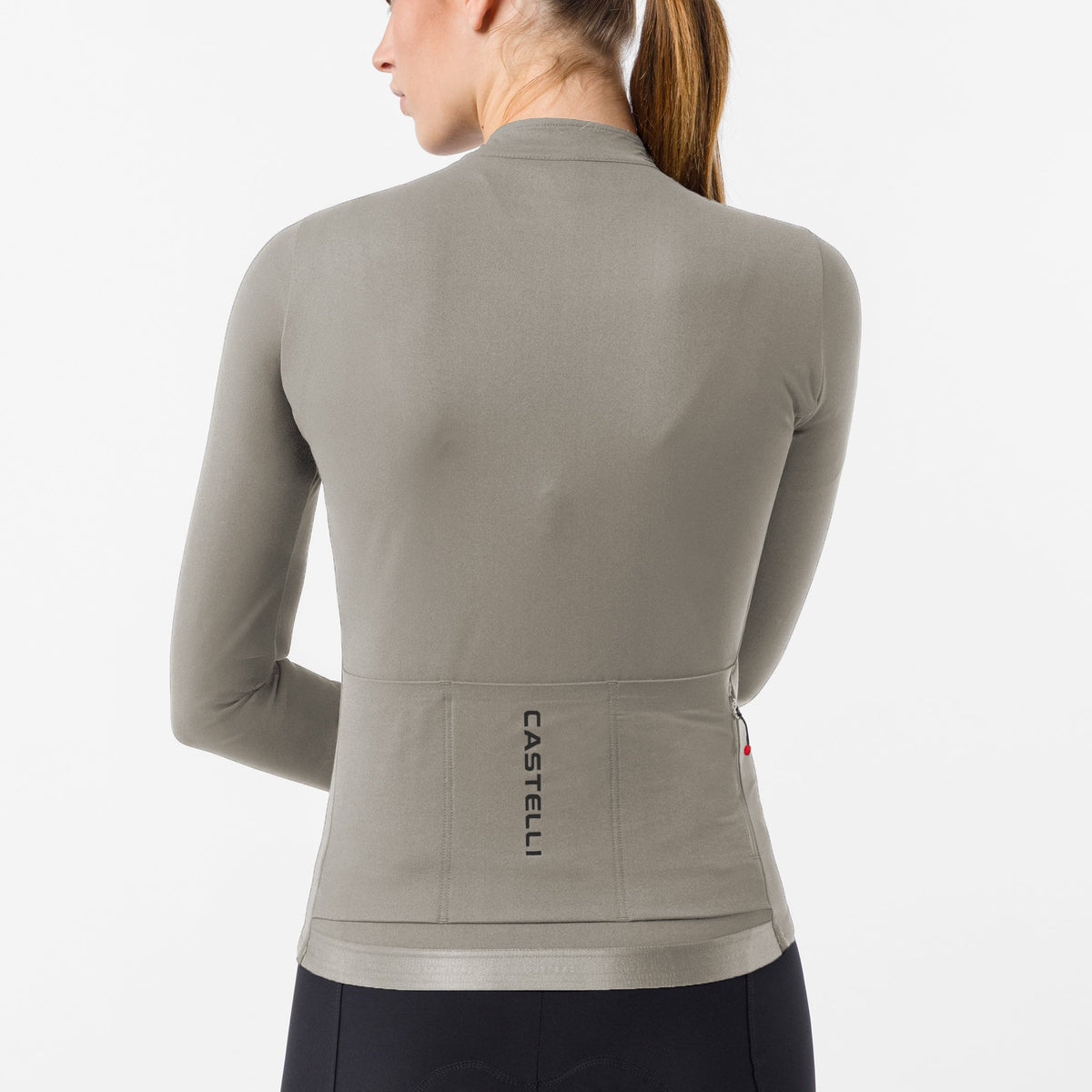 Maglia donna maniche lunghe Castelli Thermowoven - Beige Castelli