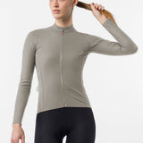 Maglia donna maniche lunghe Castelli Thermowoven - Beige Castelli