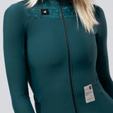 Maglia donna maniche lunghe Gobik Hyder Blend 2.0 Sunken - Verde Gobik