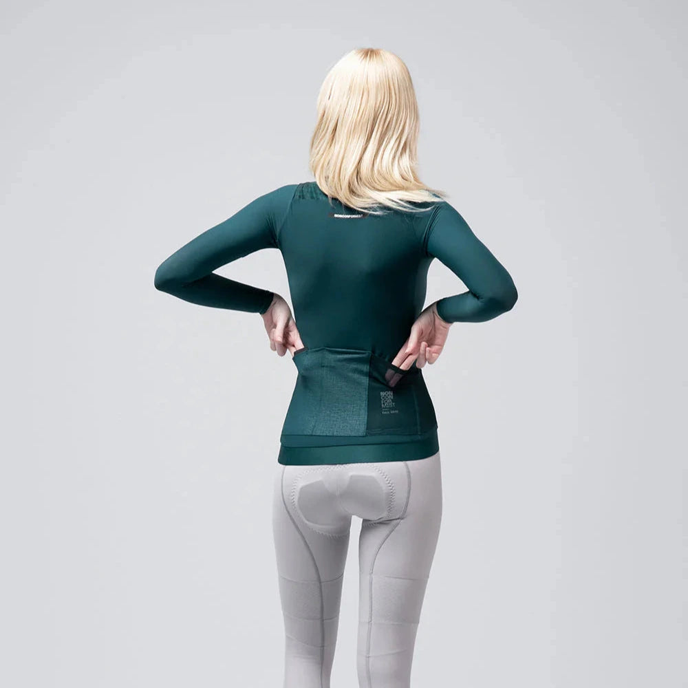 Maglia donna maniche lunghe Gobik Hyder Blend 2.0 Sunken - Verde Gobik
