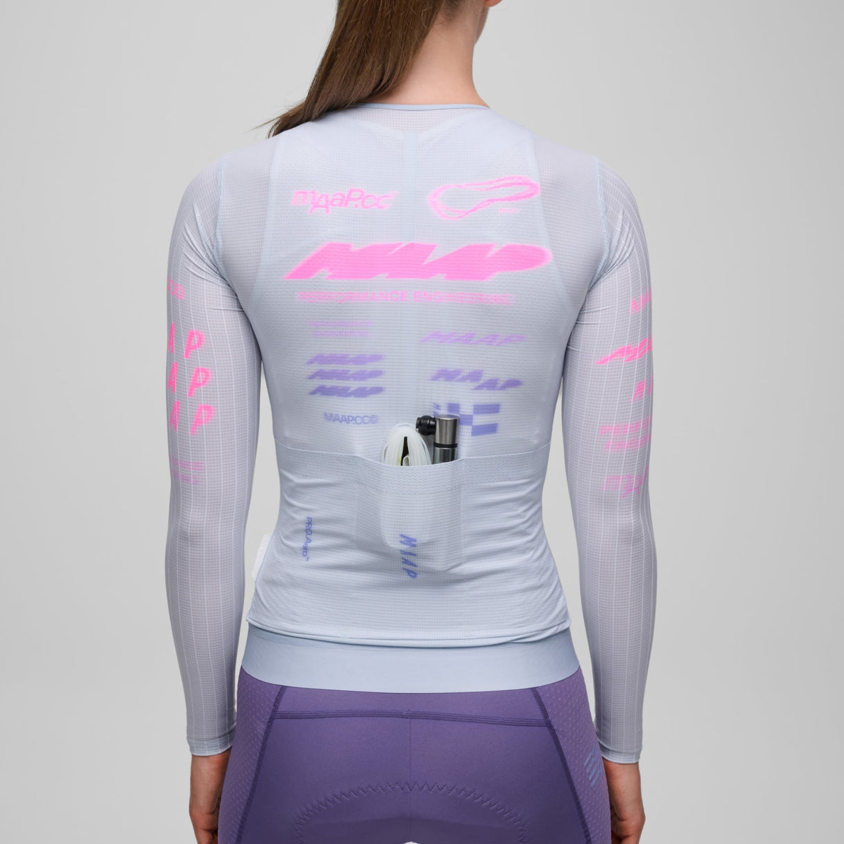 Maillot mujer manga larga Maap Beta Pro Aero - Azul claro