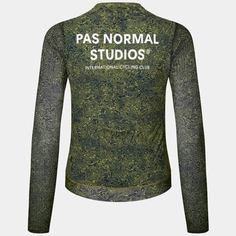 Maglia donna maniche lunghe Pas Normal Studios Essential Light AOP Grain - Verde Pas Normal Studios