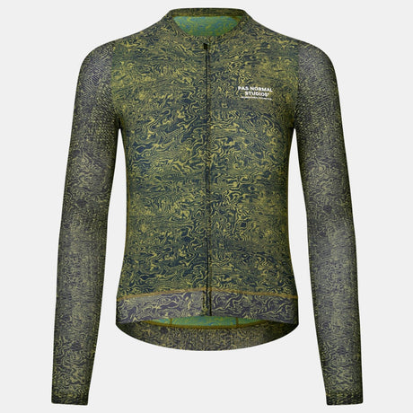 Maglia donna maniche lunghe Pas Normal Studios Essential Light AOP Grain - Verde Pas Normal Studios
