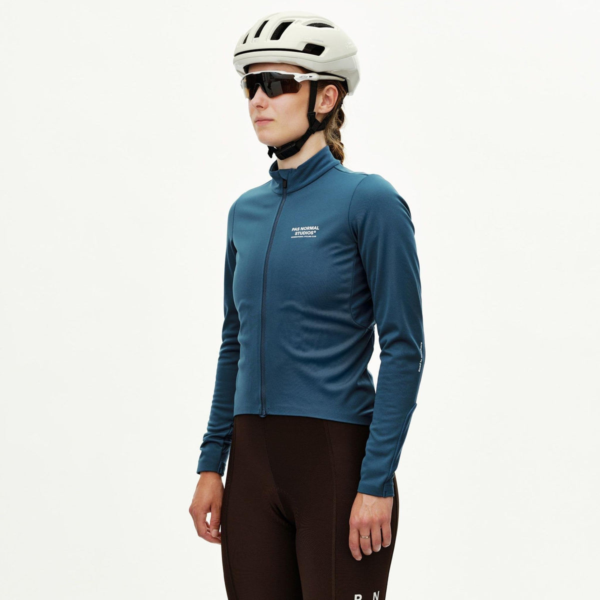 Maillot femme manches longues Pas Normal Studios Mechanism Thermal 2.0 - Denim Blue