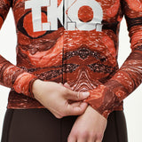 Maglia donna maniche lunghe Pas Normal Studios T.K.O. Mechanism - Rosso Pas Normal Studios