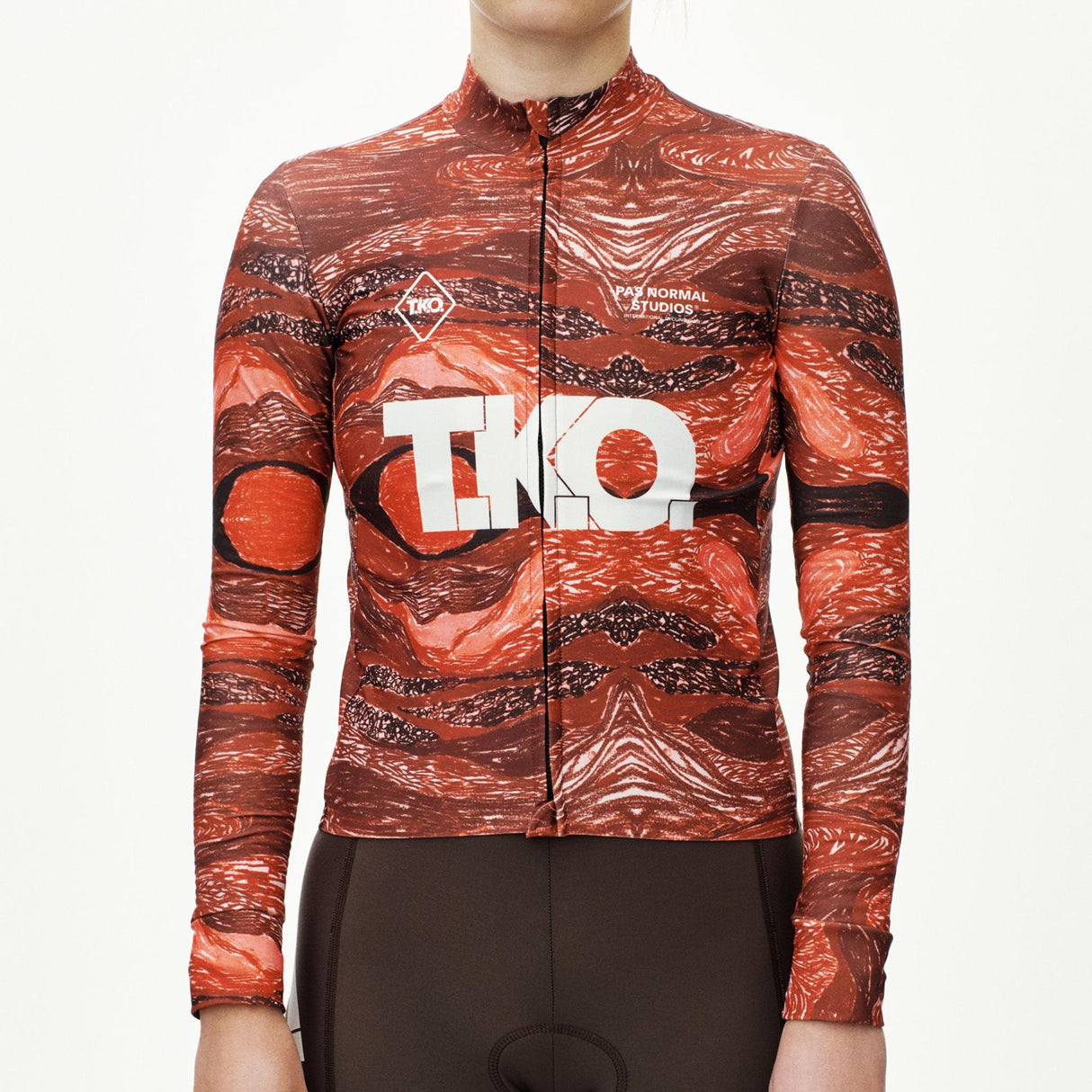 Maglia donna maniche lunghe Pas Normal Studios T.K.O. Mechanism - Rosso Pas Normal Studios