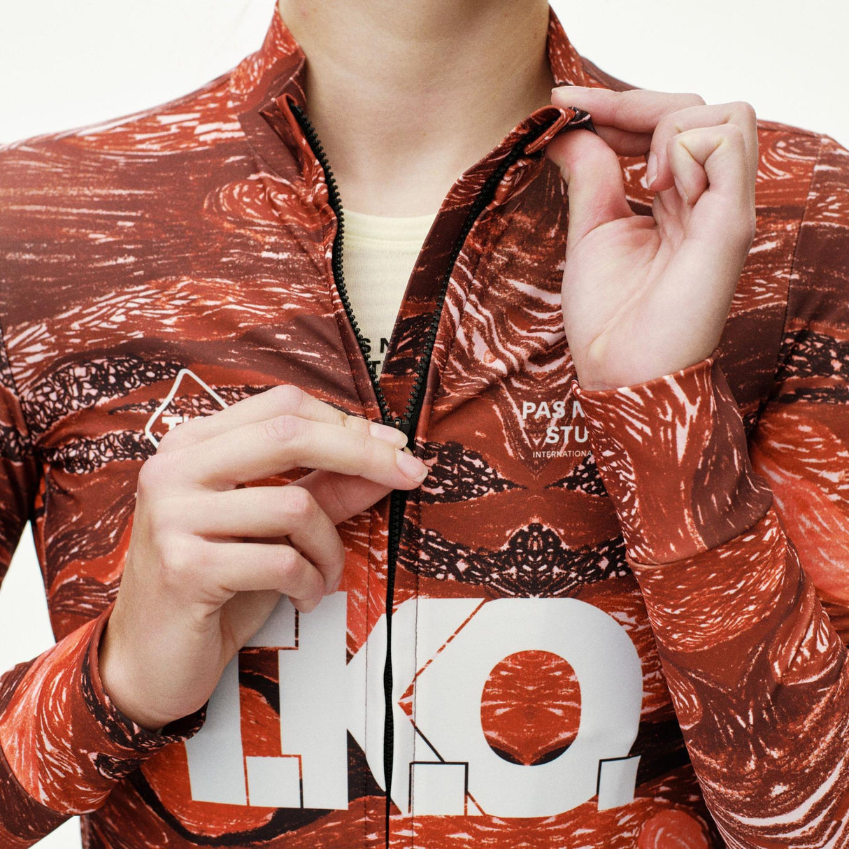 Maglia donna maniche lunghe Pas Normal Studios T.K.O. Mechanism - Rosso Pas Normal Studios