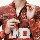 Maglia donna maniche lunghe Pas Normal Studios T.K.O. Mechanism - Rosso Pas Normal Studios