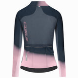Maillot mujer manga larga Q36.5 Gregarius Hybrid Light Collar Fade - Azul