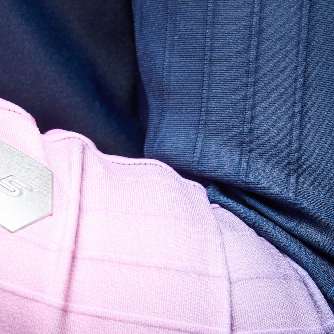 Maglia donna maniche lunghe Q36.5 Gregarius Hybrid Collar Fade - Blu Q36.5