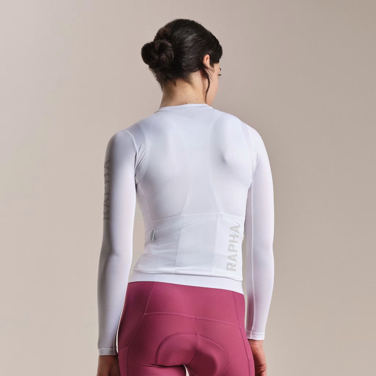 Maglia donna maniche lunghe Rapha Pro Team Lightweight 3 - Bianco Rapha