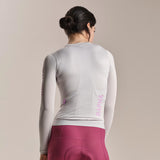 Maglia donna maniche lunghe Rapha Pro Team Lightweight 3 - Grigio chiaro Rapha