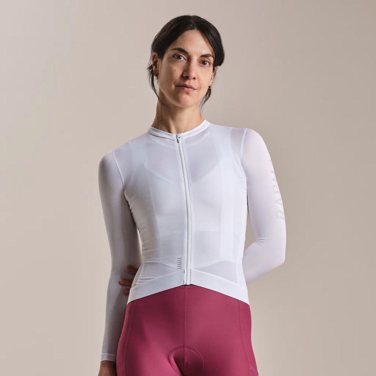 Maglia donna maniche lunghe Rapha Pro Team Lightweight 3 - Bianco Rapha