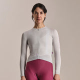 Maglia donna maniche lunghe Rapha Pro Team Lightweight 3 - Grigio chiaro Rapha