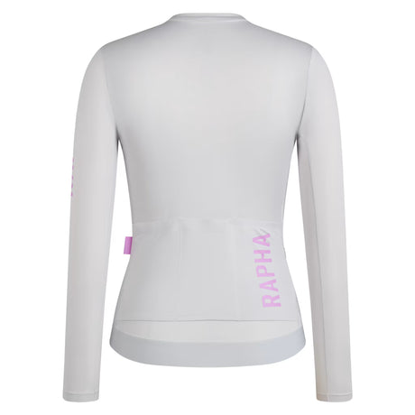 Maillot mujer de manga larga Rapha Pro Team Lightweight 3 - Gris claro