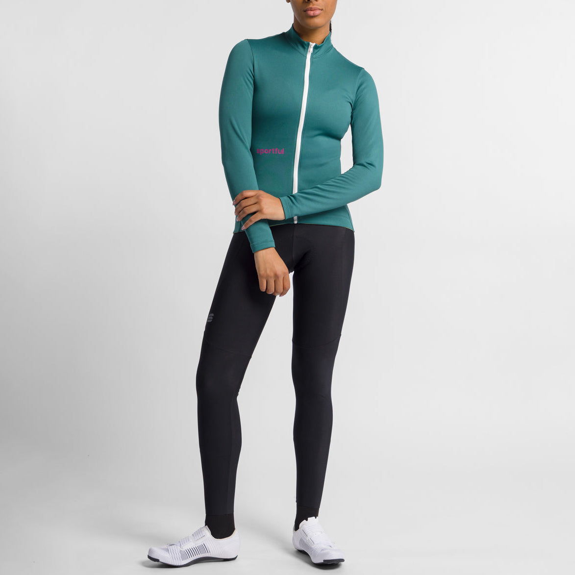 Sportful Classic Thermal women long sleeve jersey - Dark green