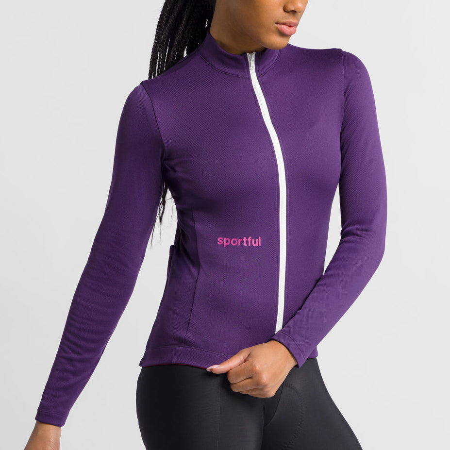 Sportful Classic Thermal women long sleeve jersey - Purple