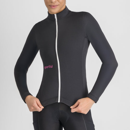 Maglia donna maniche lunghe Sportful Classic Thermal - Nero